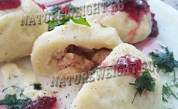 шведский кропкакор под брусничным соусом